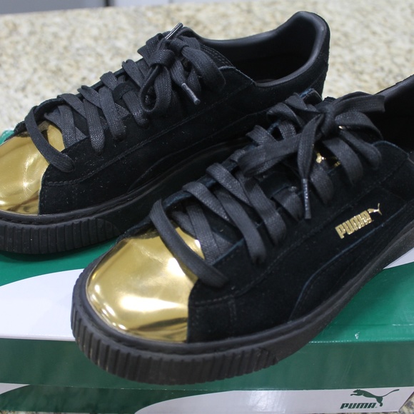 puma platform gold